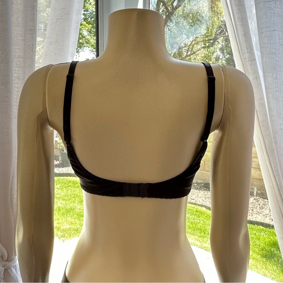 Pretty Little Thing Snake Print String Tie Mesh Triangle Bikini Top Size 6 - Picture 5 of 11